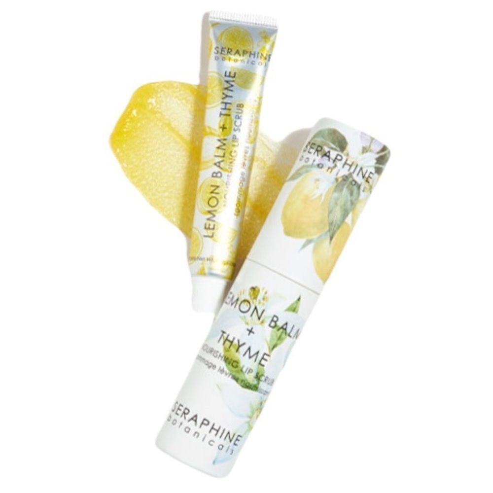 Seraphine Botanicals Lemon Balm + Thyme Nourishing Lip Scrub